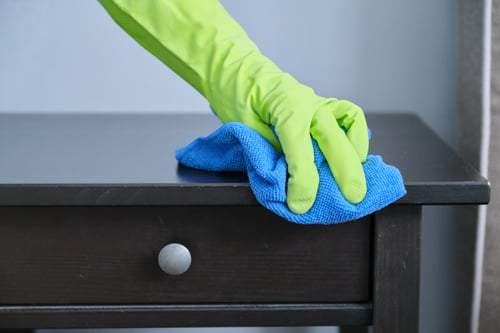 Careful detail cleaning in a Charlotte home
